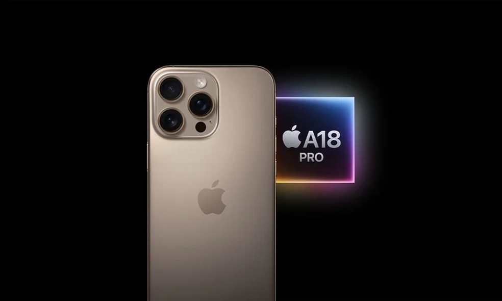 iPhone 16 Pro vem com chip A18 Pro — Foto: Divulgação/Apple