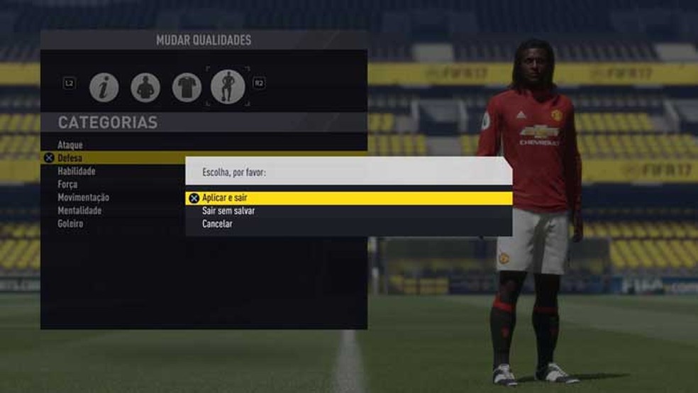 Aprenda a criar um jogador com suas características no game Fifa 17