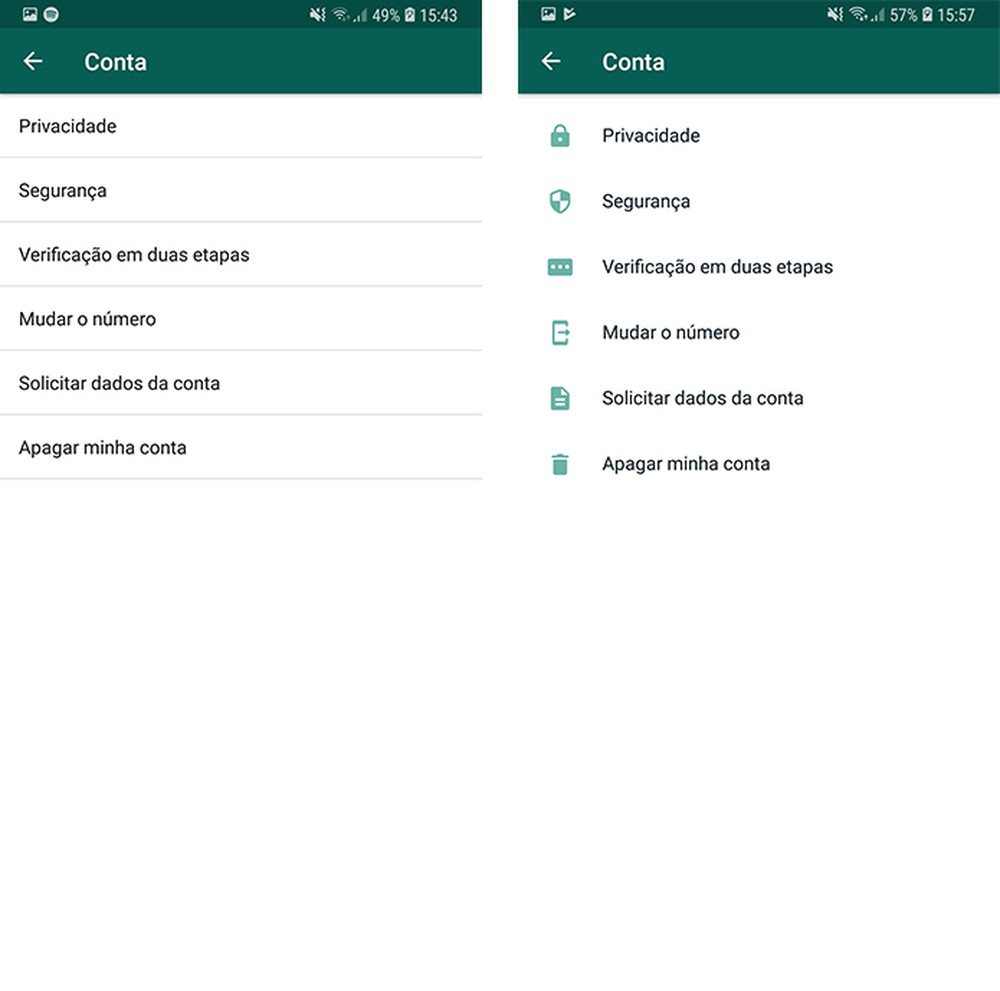 WhatsApp para Android ganha novos ícones e design; veja mudanças no Beta