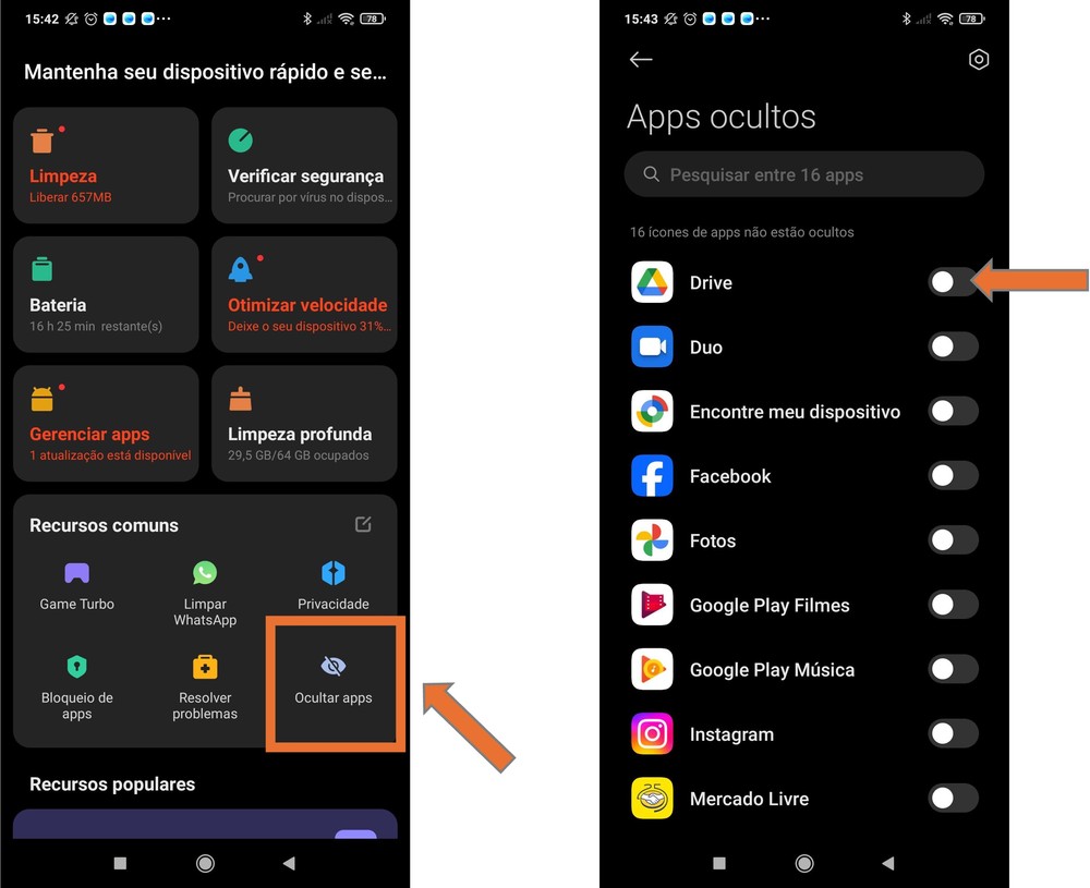 Como Deixar App Oculto