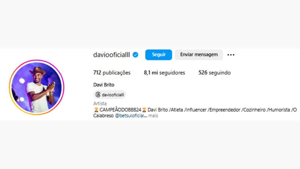  Reprodução/Instagram