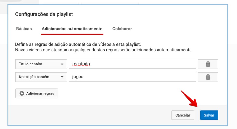Como criar uma playlist automática no YouTube