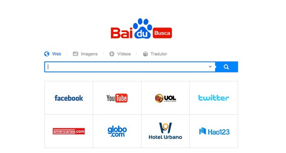 Baidu (Foto: Reprodução/André Sugai) — Foto: TechTudo