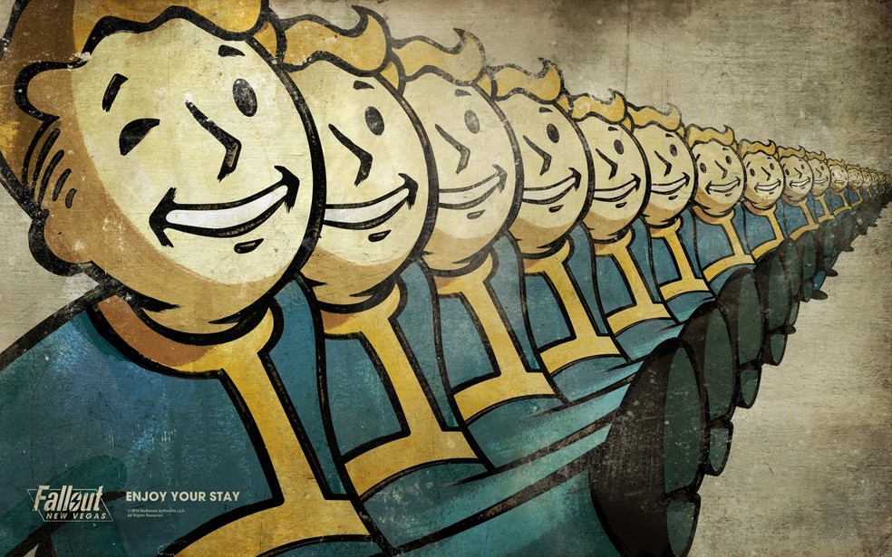 Vault Boy é o mascote da franquia Fallout, representando a megacorporação Vault-Tec — Foto: Divulgação/Bethesda