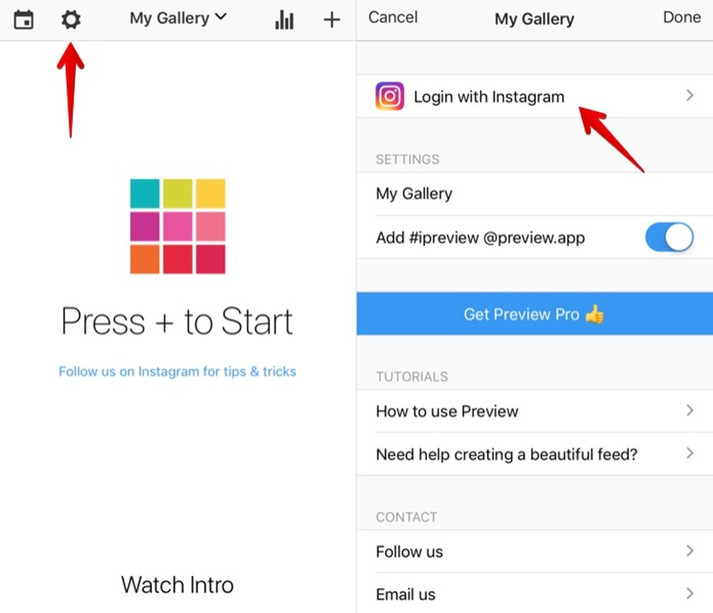 Como planejar feed do Instagram com o app Preview