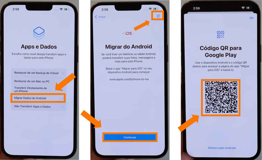 Como transferir dados do Android para o iPhone (iOS)? Saiba migrar arquivos