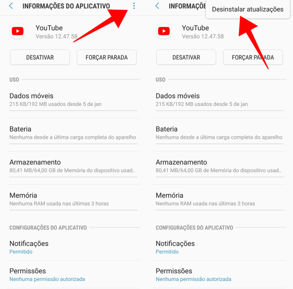 Como resolver o erro 410 do YouTube no celular