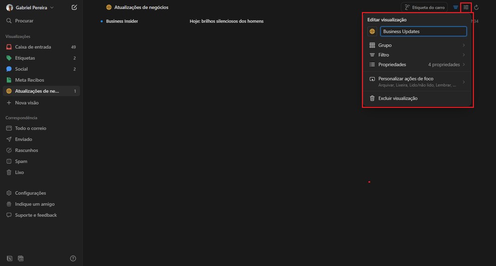  Reprodução/Gabriel Pereira