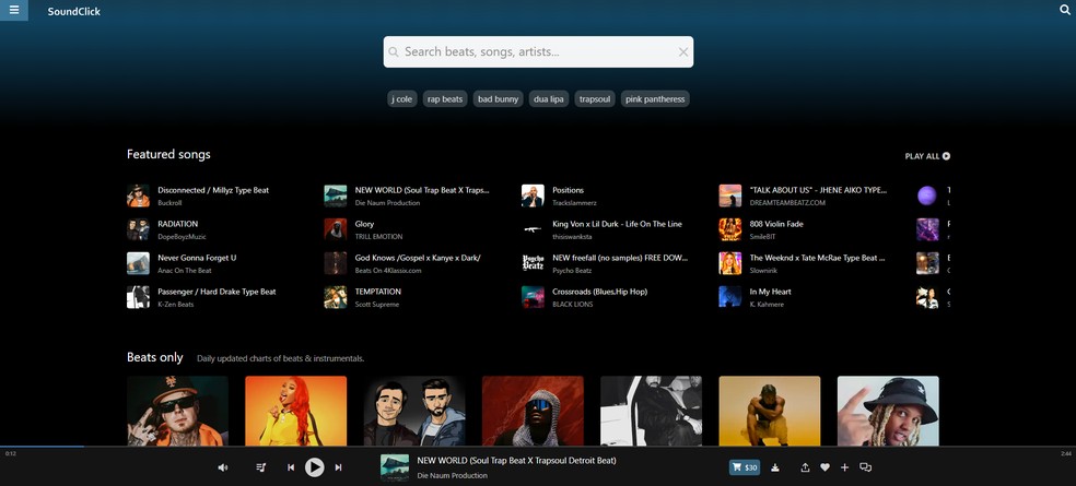  Reprodução/SoundClick