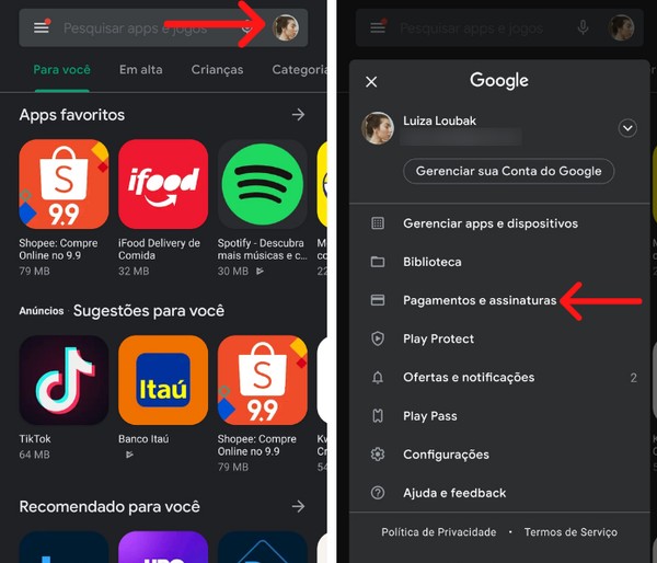 Play Store: configurações do app mudam de lugar em atualização beta 