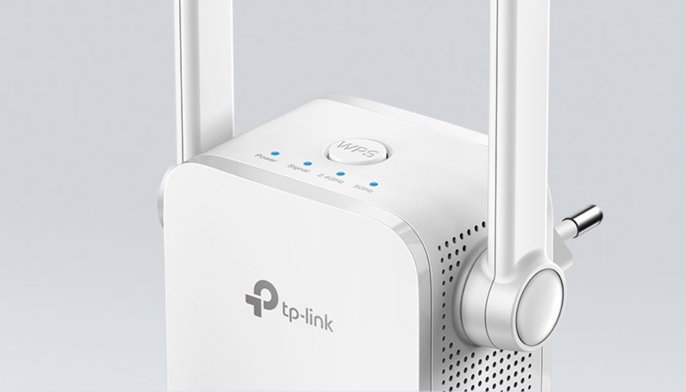 Repetidor de sinal Wi-Fi dual band TP-Link AC1200 RE305 oferece uma velocidade máxima de 1.200 Mbps — Foto: Divulgação/TP-Link