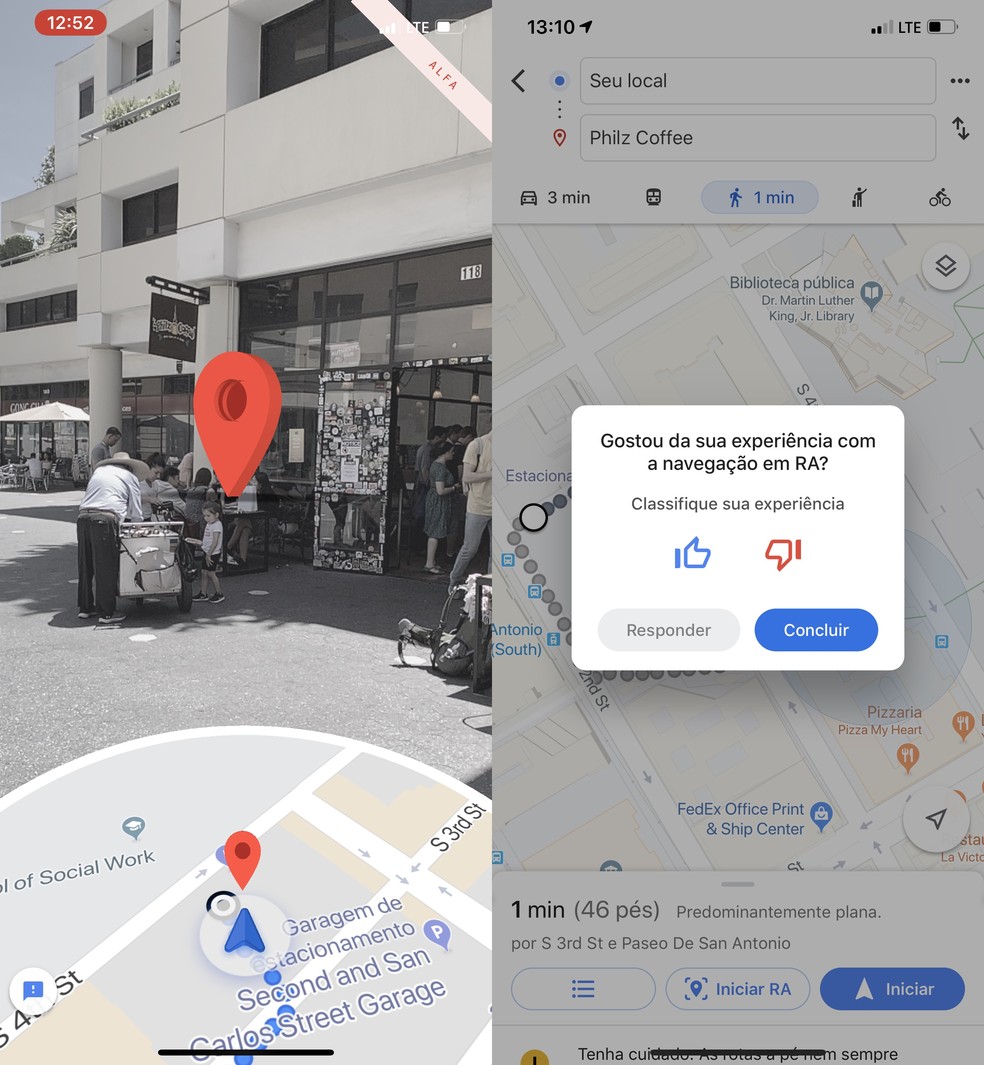 Testamos o Google Maps com Realidade Aumentada