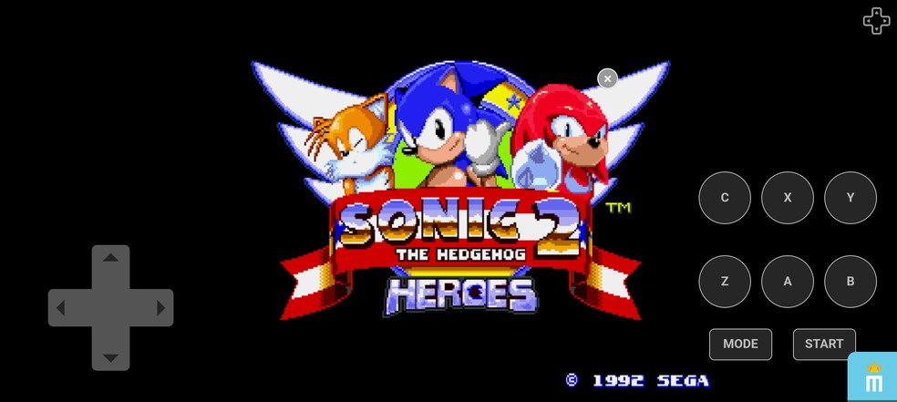 Sonic 2 Heroes no celular — Foto: Reprodução/Róbson Martins