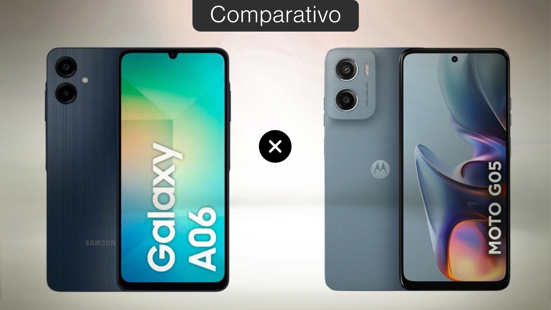 Galaxy A06 ou Moto G05: veja qual celular barato entrega mais por menos
