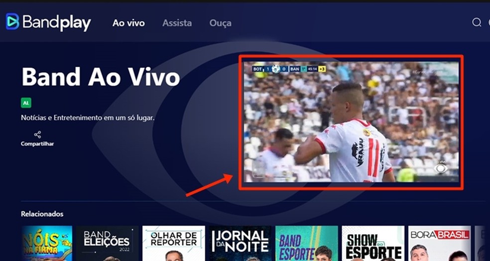 A partir de 21h30, Fluminense x Bangu começa a ser transmitido ao vivo e online no BandPlay — Foto: Reprodução/Gabriela Andrade