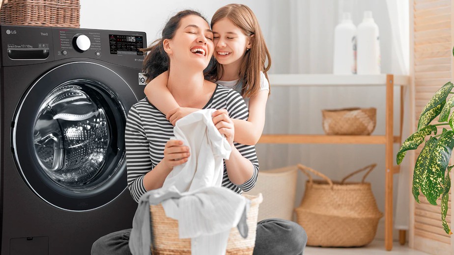 Como empilhar as máquinas de lavar e de secar roupa
