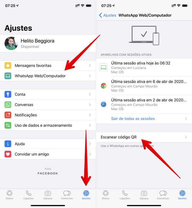 Como usar o WhatsApp Web no celular