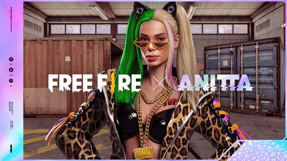 Com o nome de “A patroa”, Anitta vira personagem do 'Free Fire