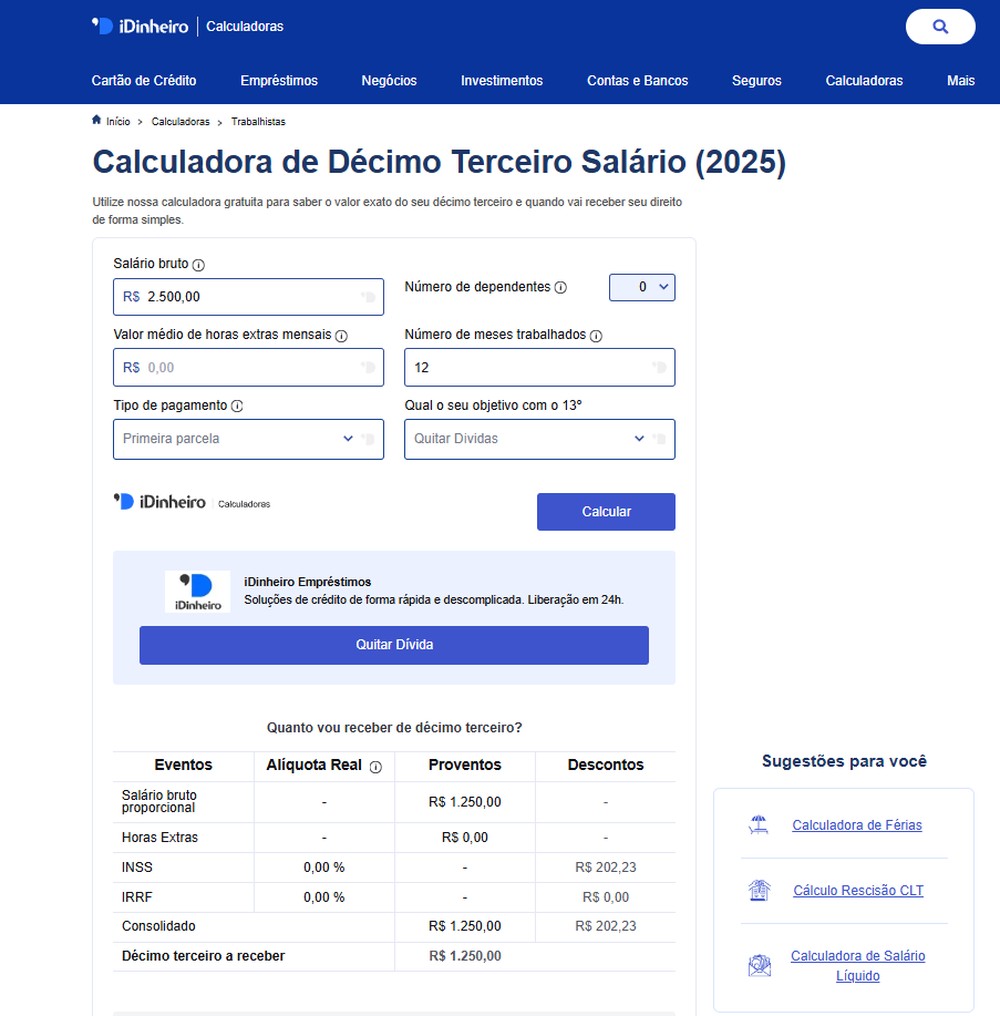 Décimo terceiro 2025: simule agora quanto você vai receber