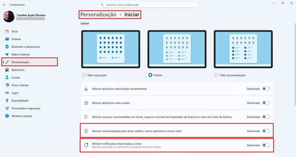  Reprodução/Caroline Silvestre