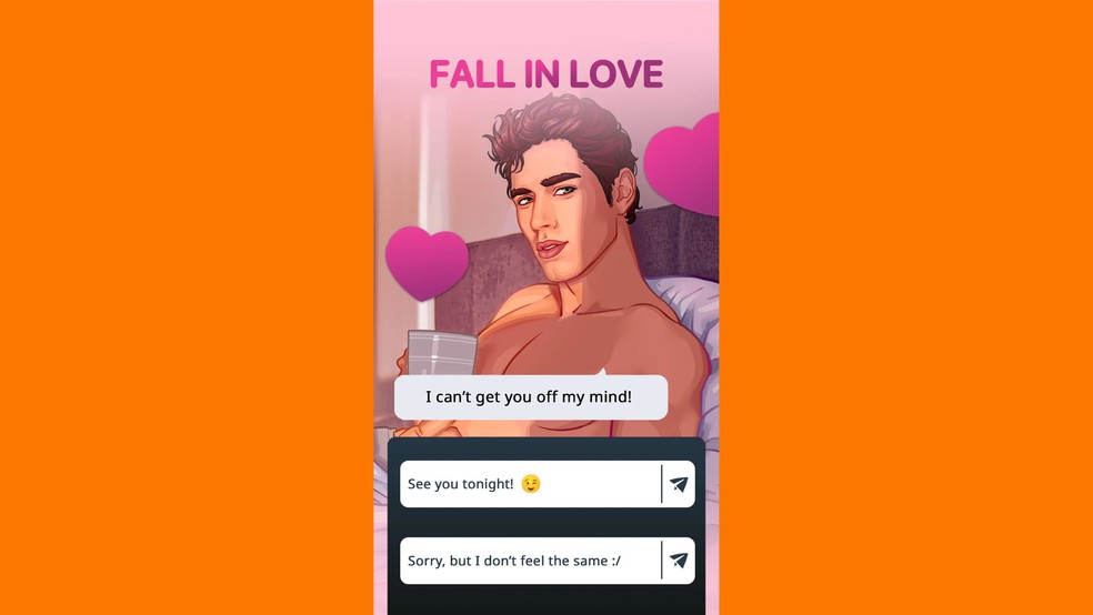 Winked funciona como um aplicativo de namoro fictício — Foto: Reprodução/Google Play Store