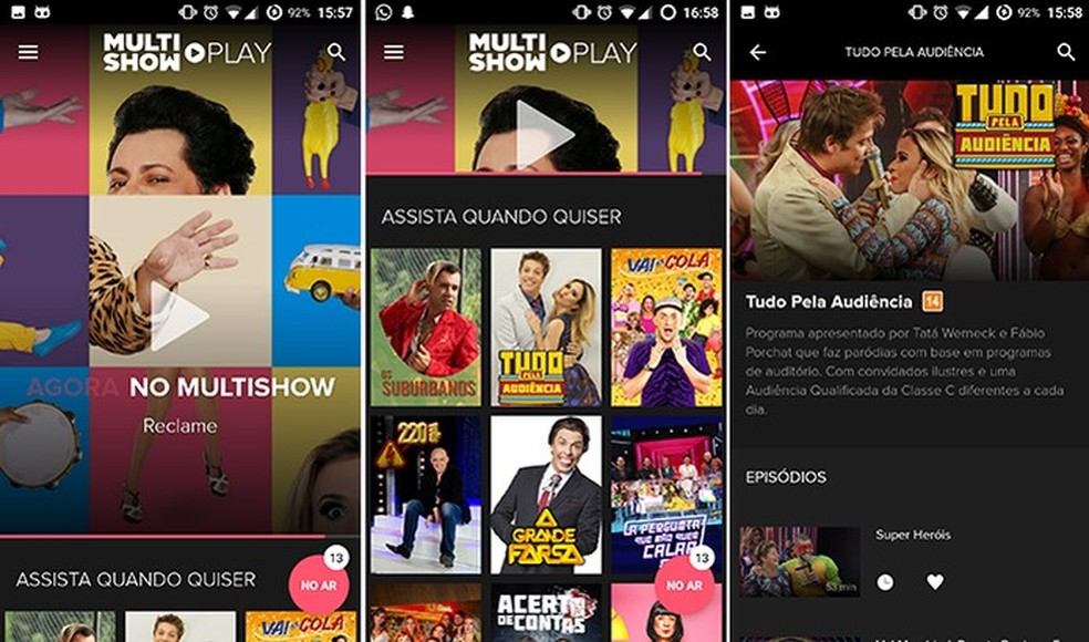 Multi lança serviço de streaming com canais ao vivo e conteúdo sob