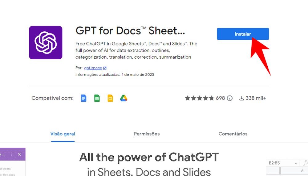 Truque com ChatGPT no Google Docs permite criar textos do zero; aprenda