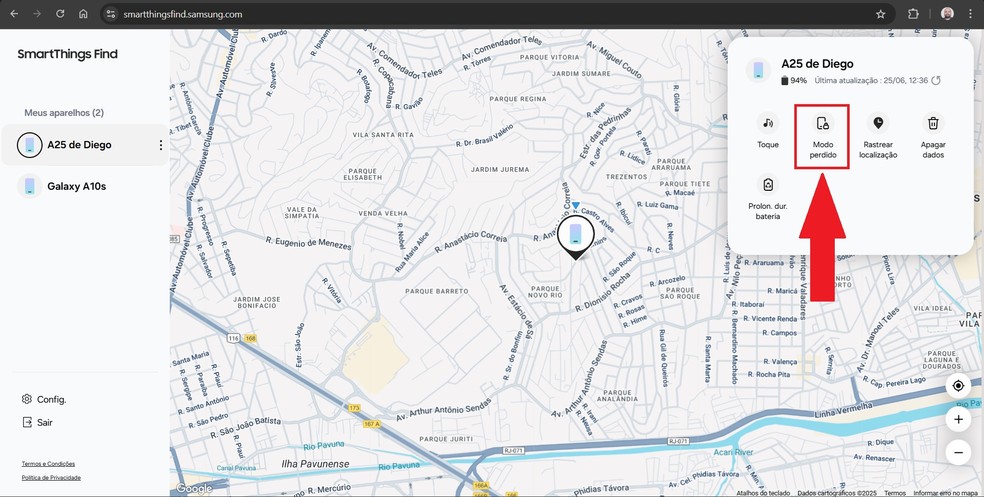 Saiba como bloquear um celular Samsung remotamente — Foto: Reprodução/Diego Cataldo