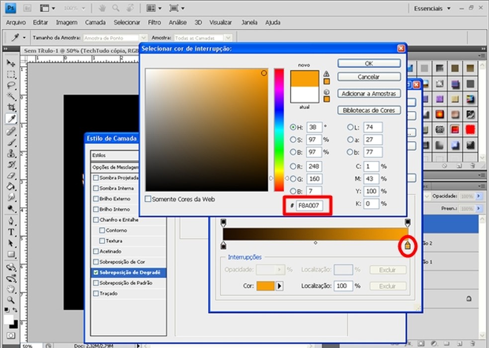 Photoshop CS6 - Texto de fogo realista