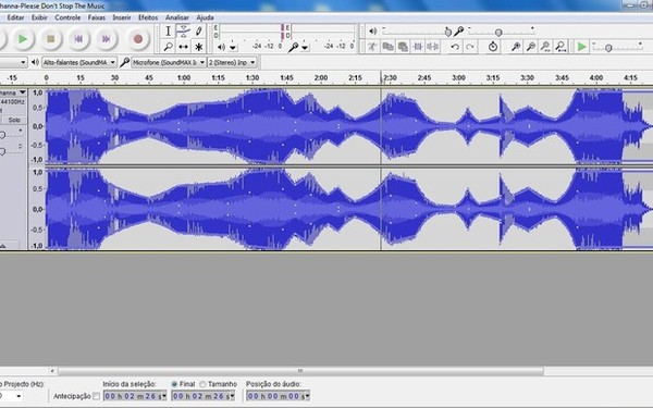 Como usar o Audacity?