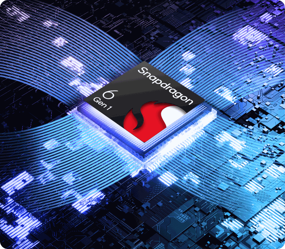 Snapdragon 6 Gen 1, da Qualcomm, é  fabricado com a tecnologia de 4 nm — Foto: Reprodução/Motorola