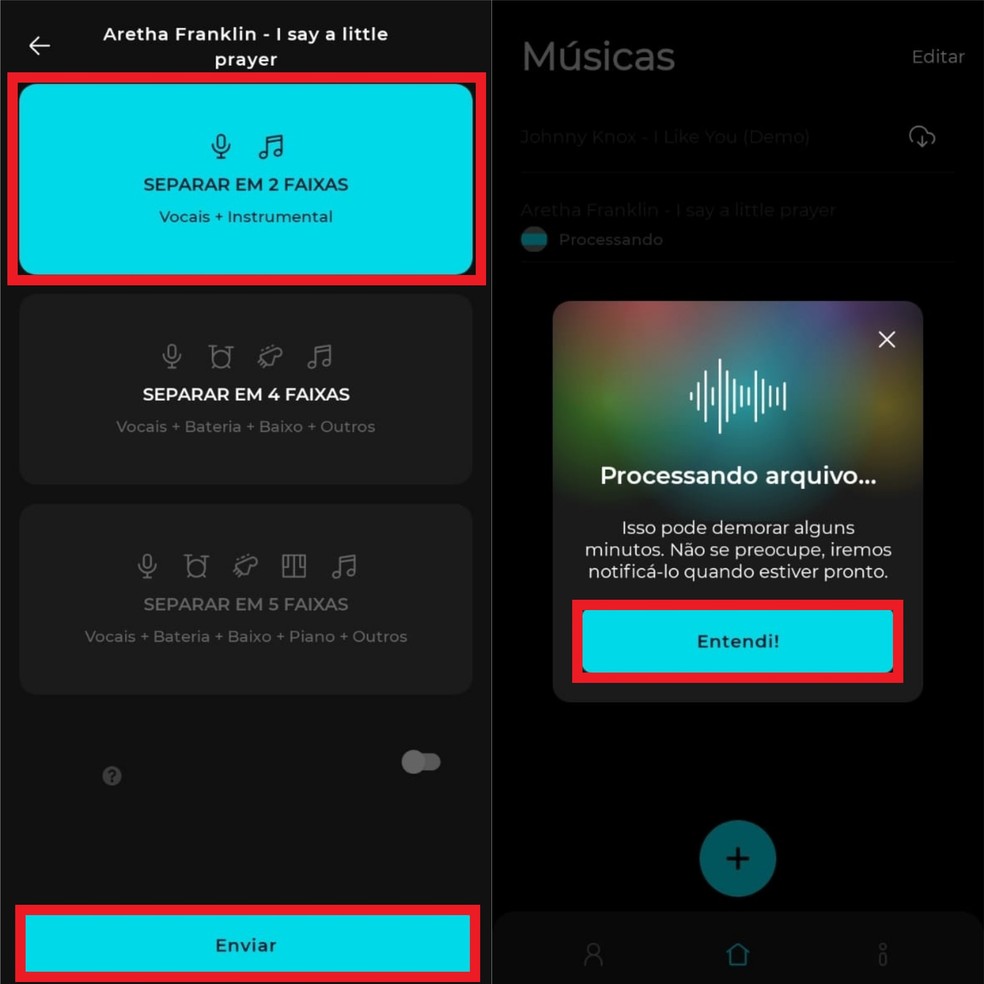 Como tirar a voz da música pelo celular com o app Moises