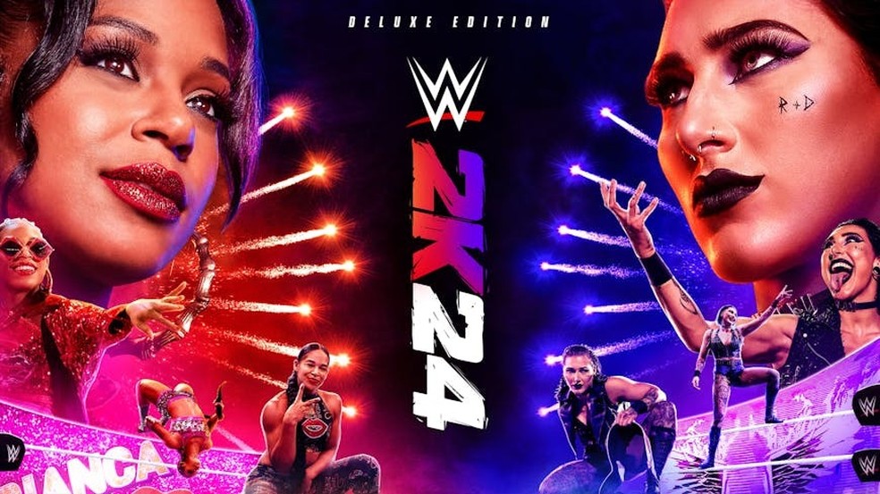 WWE 2K24 vem com vários extras e tem preços elevados — Foto: Divulgação/2K Sports