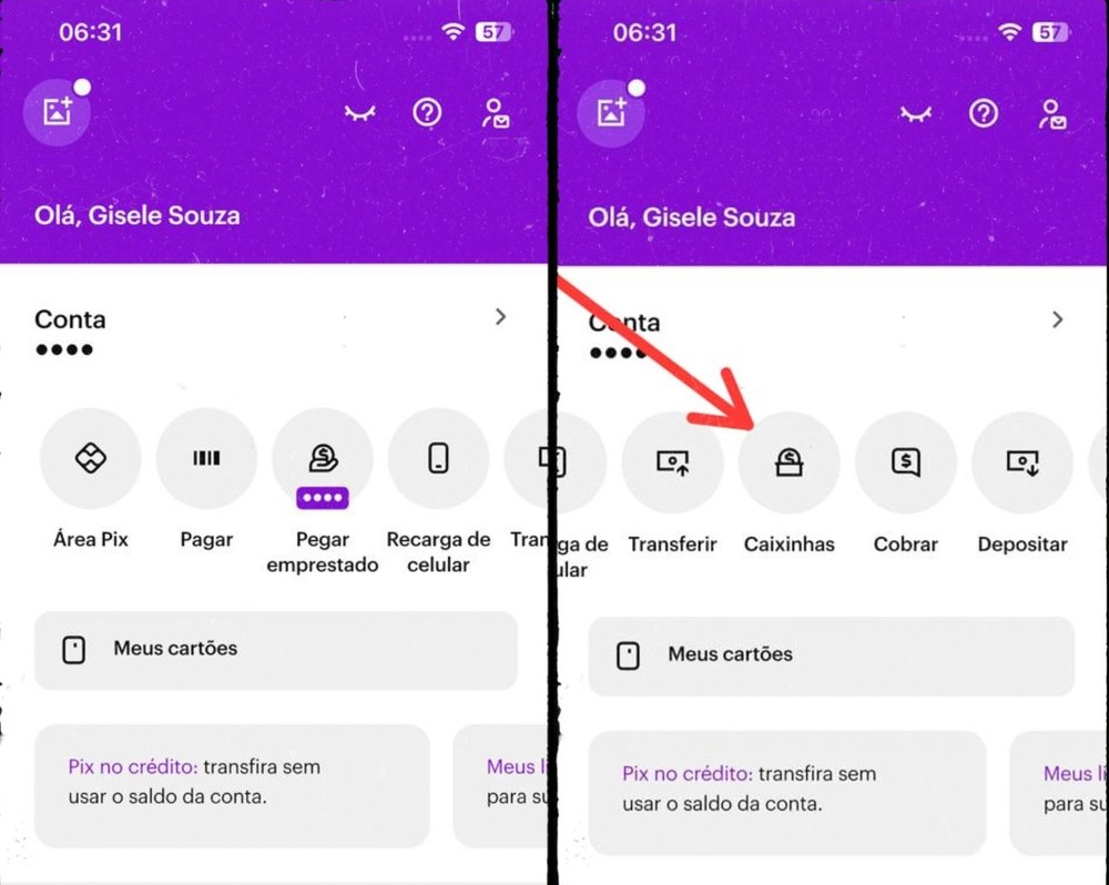 Onde fica a caixinha do Nubank? Como acessar e usar função no app