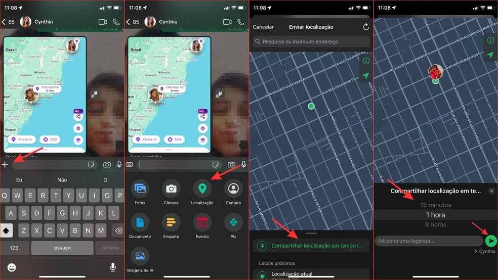  Reprodução/WhatsApp editado por Késya Holanda