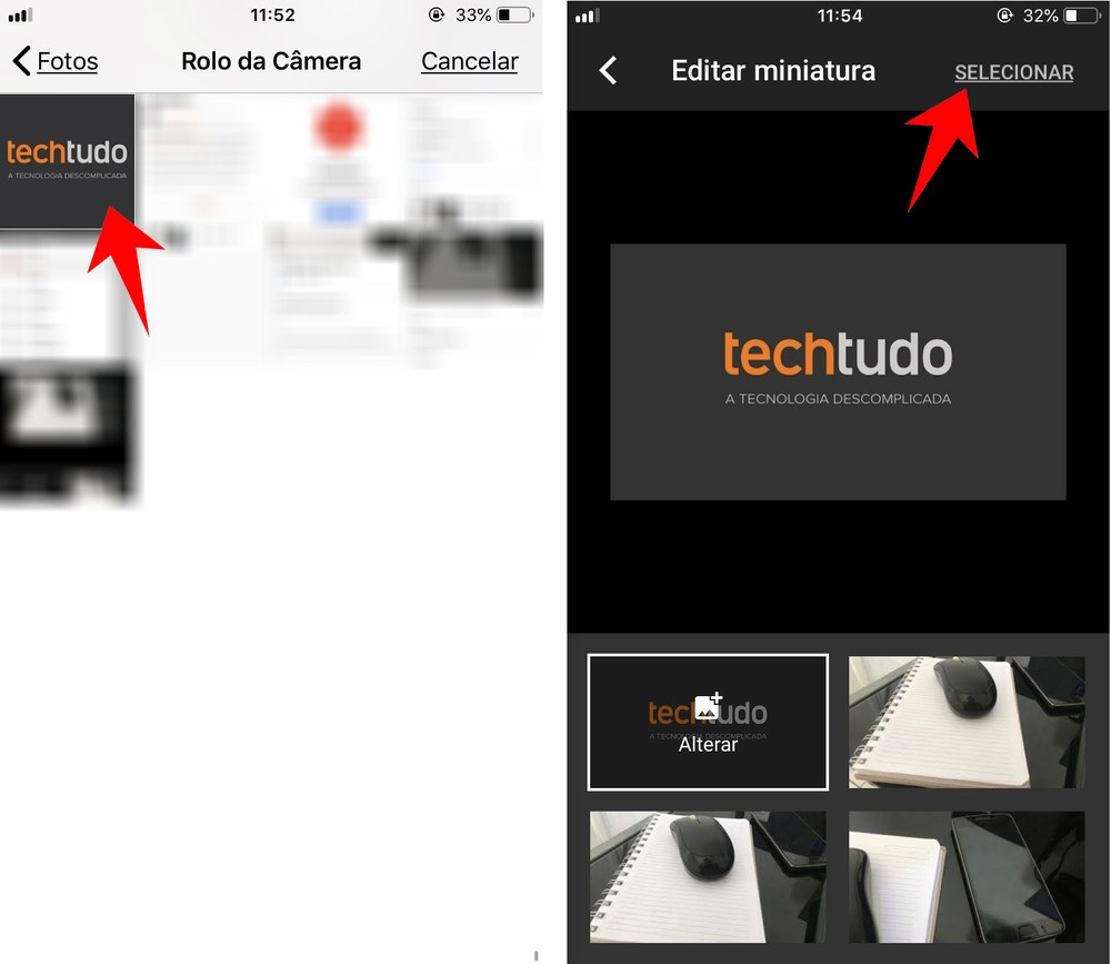 Como colocar capa no vídeo do YouTube pelo celular