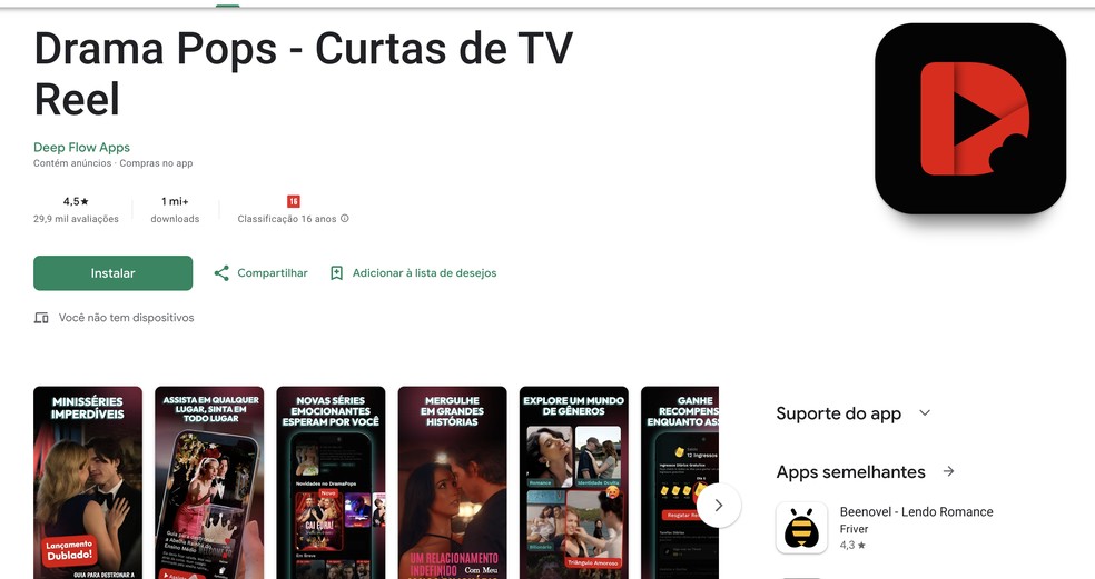  Reprodução/Google Play