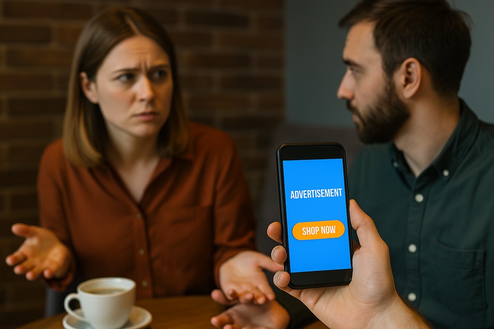 Falou perto do celular e apareceu anúncio? A explicação é pior do que parece — Foto: Reprodução/IA/ChatGPT