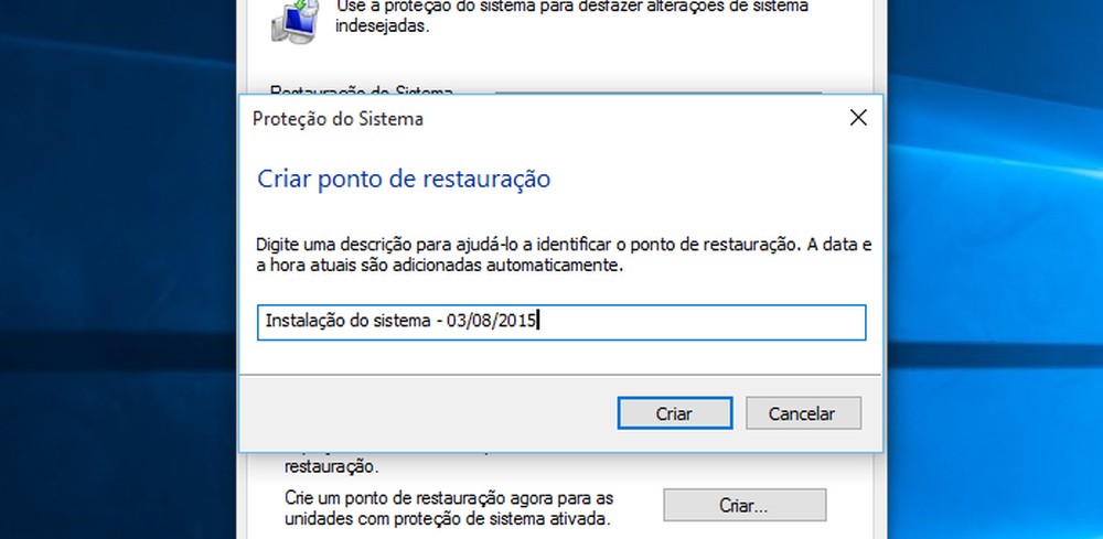 Como Ativar E Criar Um Ponto De Restauração No Windows 10 1220