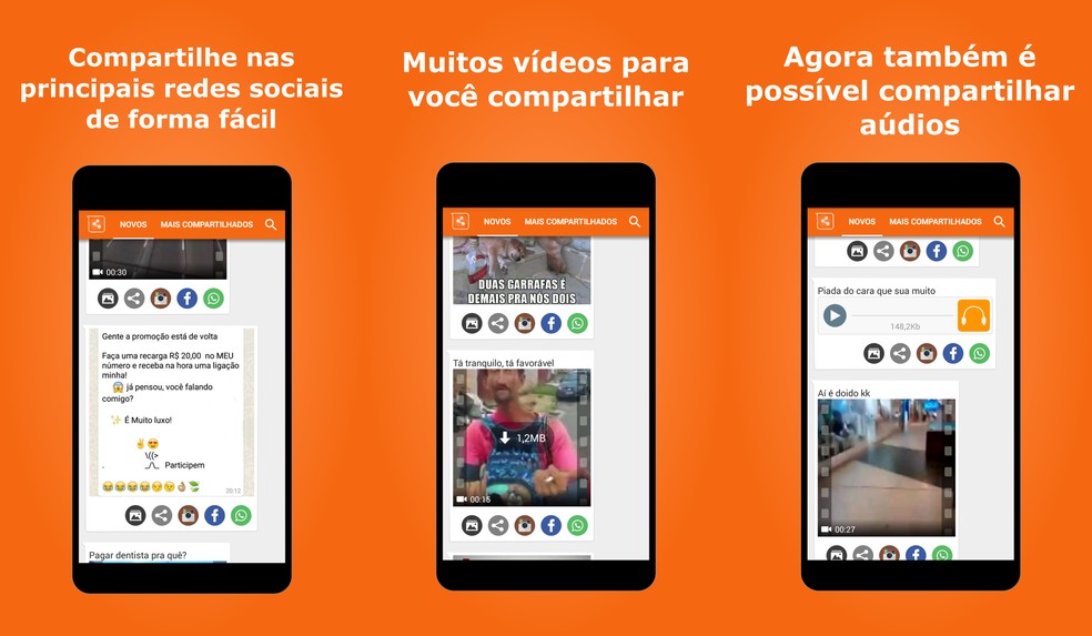 Vídeos e imagens para o WhatsApp é gratuito para Android — Foto: Divulgação/Google Play