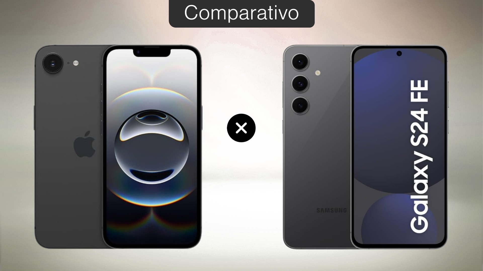 iPhone 16e vs Galaxy S24 FE: veja o que muda entre os celulares