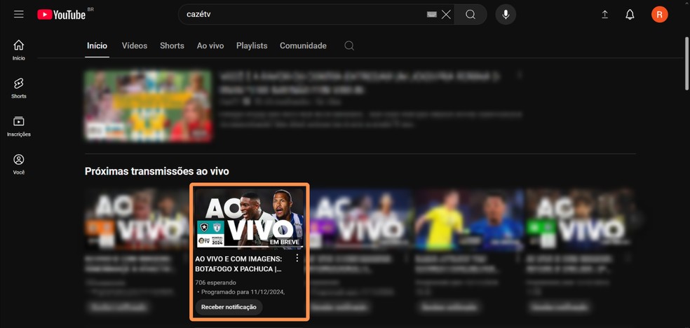  onde assistir?' Clique na transmissão online do evento ou partida — Foto: Reprodução/Róbson Martins