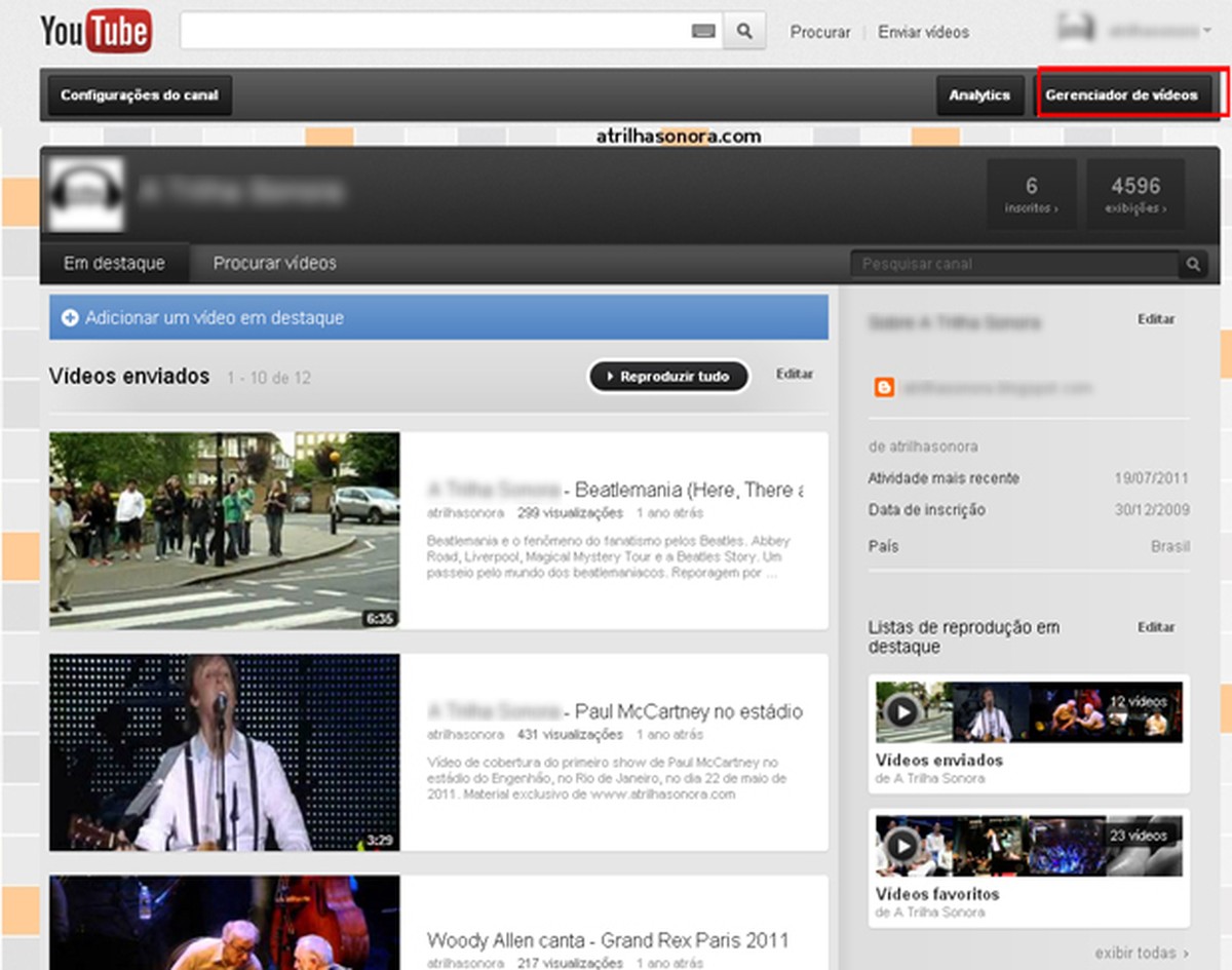 Aprenda como remover um vídeo do YouTube