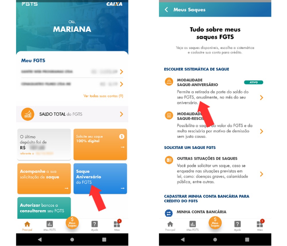 Cancelar o saque-aniversário pelo aplicativo do FGTS: veja passo a passo