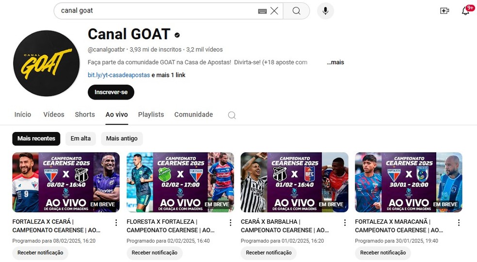  Reprodução/YouTube