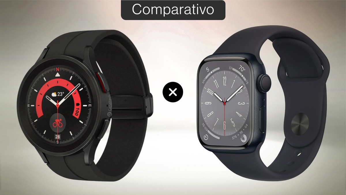 Galaxy Watch 5 vs Apple Watch 8: saiba o que muda entre os smartwatches