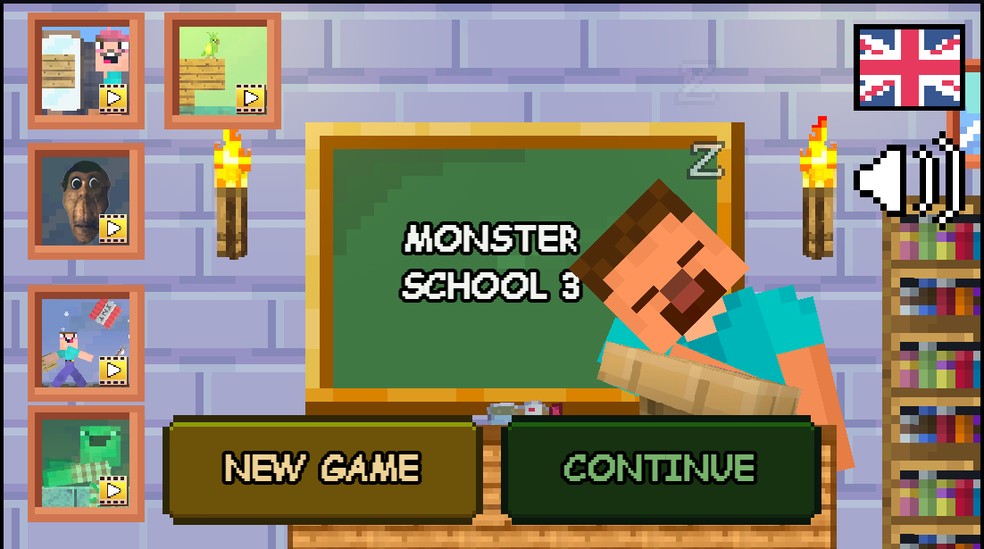 Participe de provas em Monster School 3 — Foto: Reprodução/Felipe Vinha