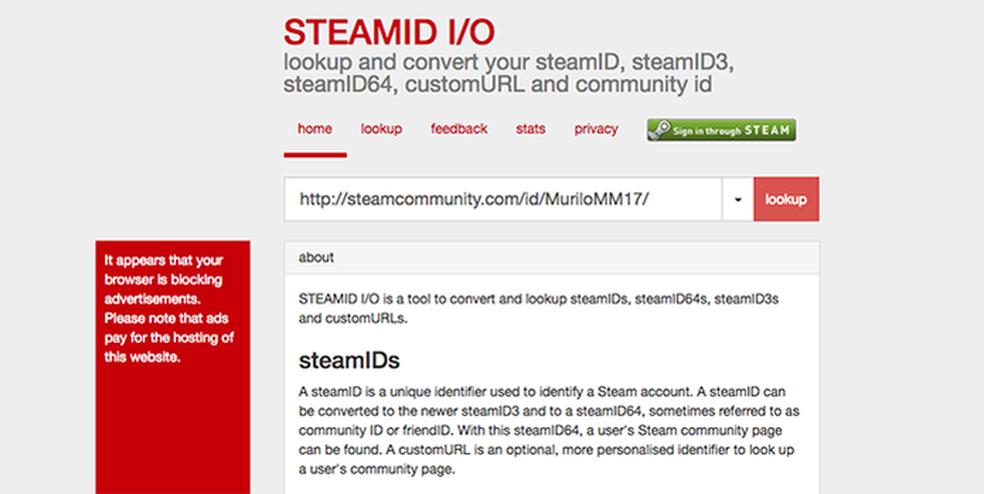 Como descobrir o número do Steam ID