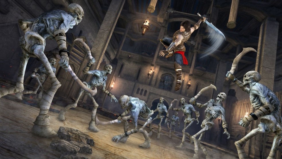 Prince of Persia: The Forgotten Sands trouxe de volta o Príncipe de The Sands of Time com um novo sistema de combate mais profundo — Foto: Divulgação/Ubisoft