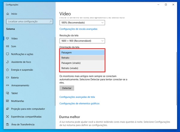 Como girar a tela do PC com Windows 10